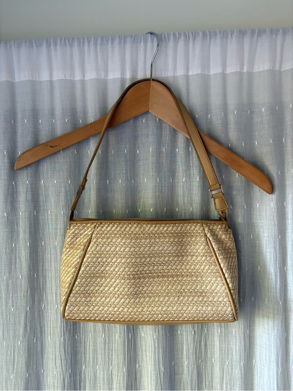 Liz Claiborne Gold Woven Shoulder Bag